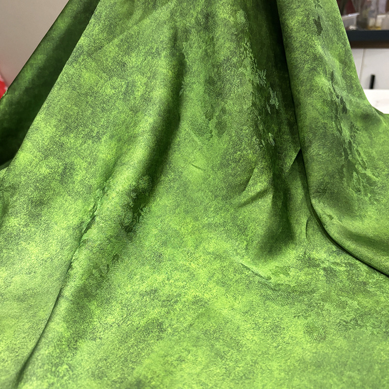 缎面晕染香云纱面料旗袍连衣裙服装布料中国风汉服丝绸丝巾百搭秋 - 图3