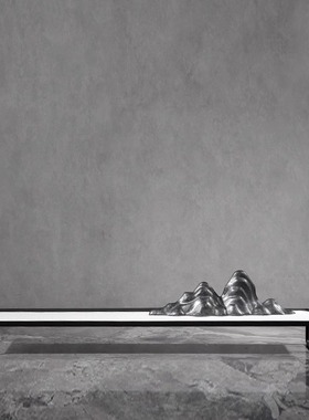 新中式玄关客厅桌面装饰摆件创意陶瓷花瓶假山摆设水晶玻璃工艺品