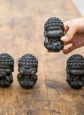 摆件中式茶室书房铸铁摆件铁粉