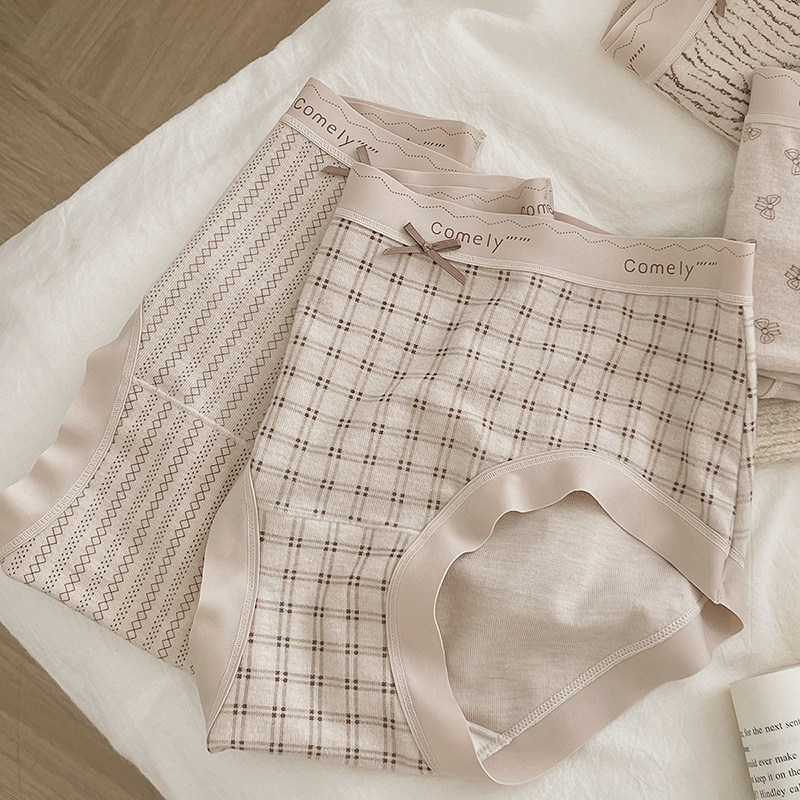 亲肤软糯内裤女生纯棉全棉裆秋冬新款加大码中腰少女三角短裤,淘宝优惠券,粉丝福利购,淘宝优惠卷