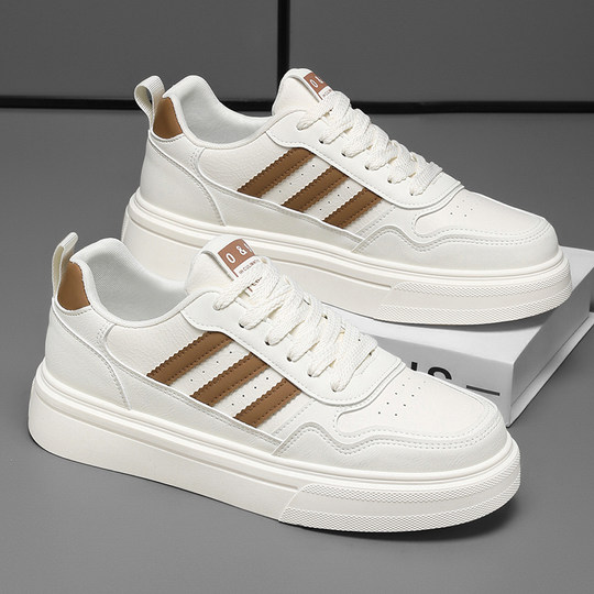 莆田男鞋2025新款冬季潮牌高级感男士小白鞋软底百搭运动休闲板鞋