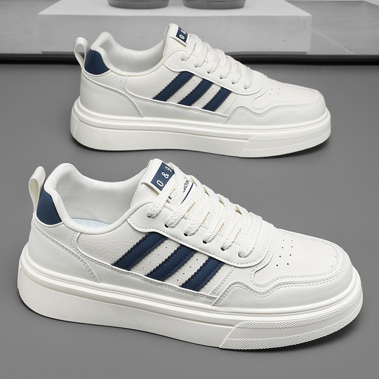 莆田男鞋2025新款冬季潮牌高级感男士小白鞋软底百搭运动休闲板鞋