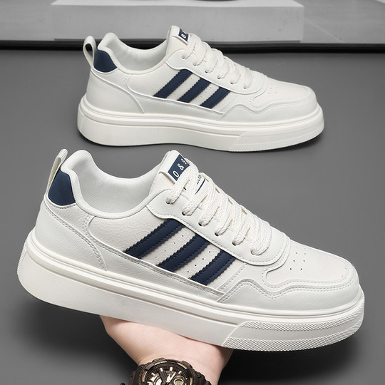 莆田男鞋2025新款冬季潮牌高级感男士小白鞋软底百搭运动休闲板鞋