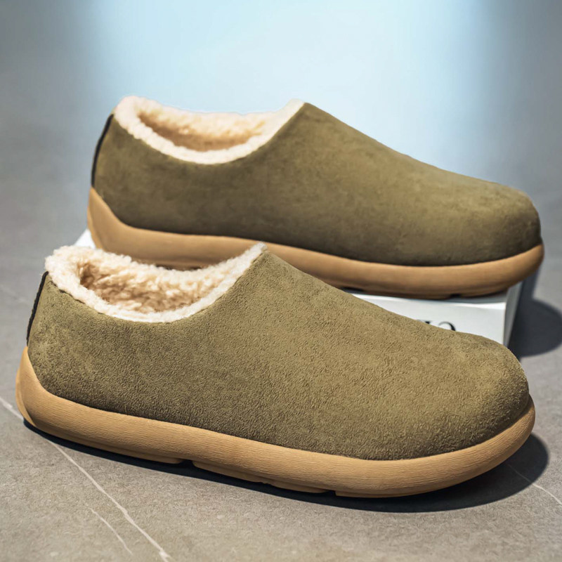 勃肯鞋男冬季加绒保暖棉鞋男士一脚蹬休闲运动防滑软底复古豆豆鞋,淘宝优惠券,粉丝福利购,淘宝优惠卷