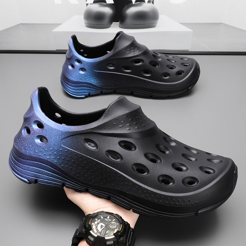 洞洞鞋男夏季外穿户外踩屎感运动开车钓鱼防滑大码46沙滩包头凉鞋,淘宝优惠券,粉丝福利购,淘宝优惠卷