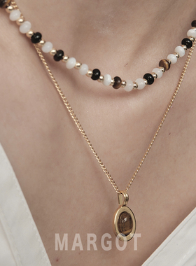 Margot手作天然琥石串珠项链
