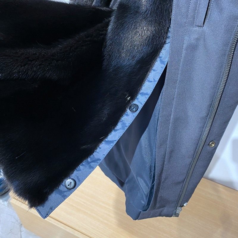 冬装 蓝色立领脱卸帽 小母貂脱卸内胆 轻奢 百搭 男士尼克服 样衣,淘宝优惠券,粉丝福利购,淘宝优惠卷