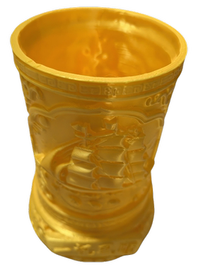 3D打印环保PLA材料创意笔筒 一帆风顺 前程似锦