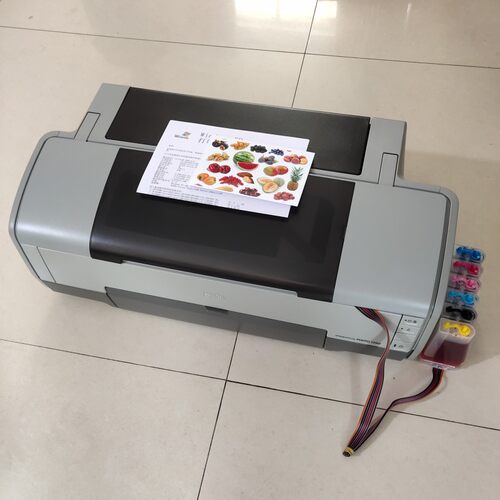 爱普生EPSON1390热转印白墨烫画菲林A3+铜版纸封面六色照片打印机 - 图1