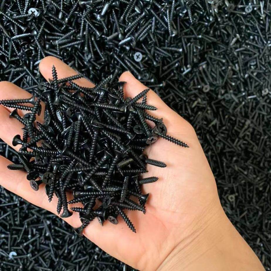 散装50斤高强度干壁钉黑色十字沉头自攻钉 石膏板钉轻钢龙骨螺钉