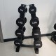 Pure steel solid dumbbells can be freely combined for commercial and household use