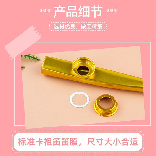 The metal kazoo is easy to learn and play