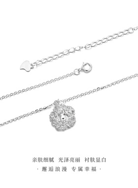 2025新款纯银项链女 999足银正品适合夏天戴的轻奢高级感小众女款