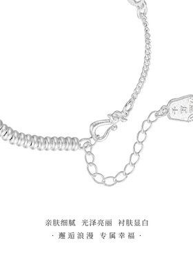 巨好看的银手链 新款碎银子轻奢高级感纯银女999足银正品女士9999