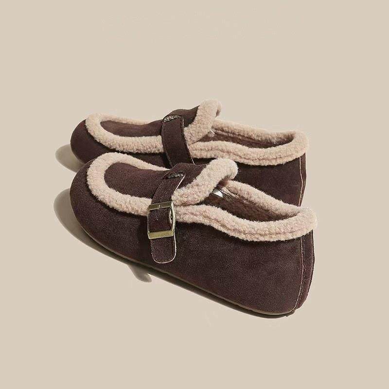 加绒勃肯鞋女2026冬季新款爆款百搭软底一脚蹬豆豆鞋保暖毛毛棉鞋,淘宝优惠券,粉丝福利购,淘宝优惠卷