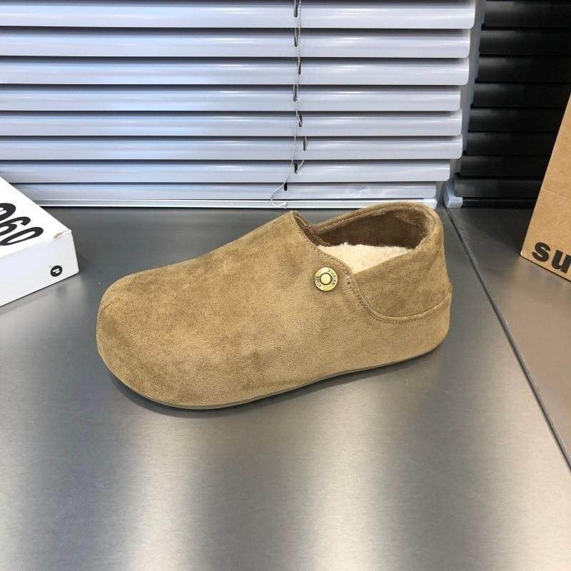 勃肯鞋女厚底两穿懒人鞋2026年冬季新款加绒内增高大头丑萌鞋子潮,淘宝优惠券,粉丝福利购,淘宝优惠卷