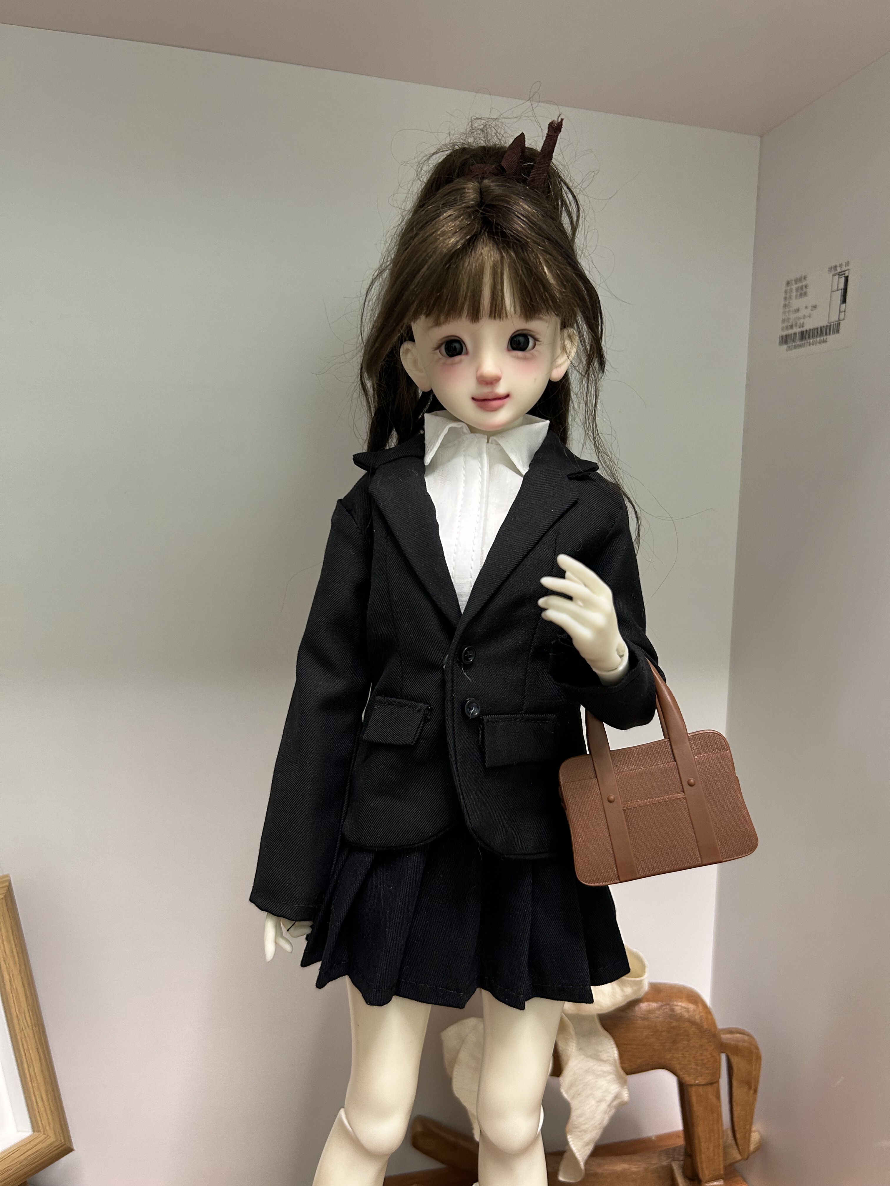 bjd4分6分校供风西服套装大四大六娃娃JK西装百褶裙娃衣便宜新款 - 图3