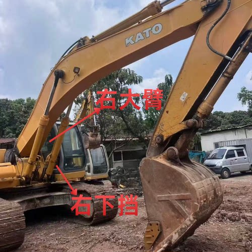 加藤挖掘机HD820 1023 1430-1/2/3/R驾驶室前后推拉门窗挡风玻璃 - 图0