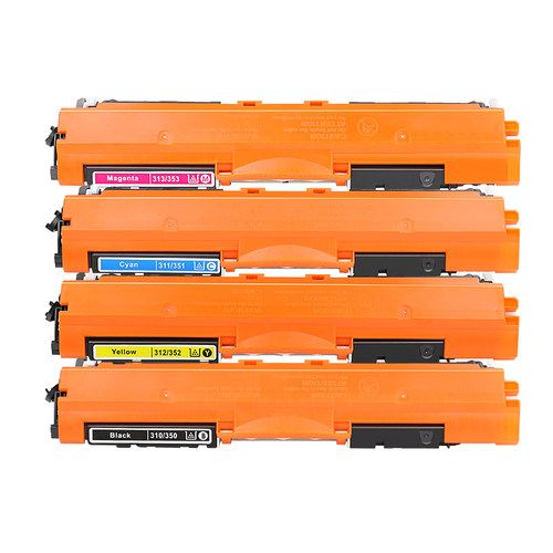 墨中龙适用惠普cp1025粉盒hp126a CP1025硒鼓ce310a m176n m177fw墨盒CF350A M275MFP佳能lbp7010 7018墨粉盒 - 图0