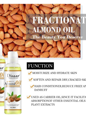 Natural Organic Almond Oil Body Massage Skin Relaxation SPA