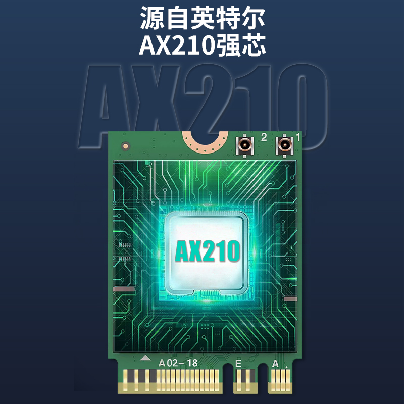 【英特尔AX210模块笔记本无线网卡】睿因5400M电竞6G千兆三频Win10/11内置wifi6E蓝牙5.3接收m.2/NGFF插槽 - 图1