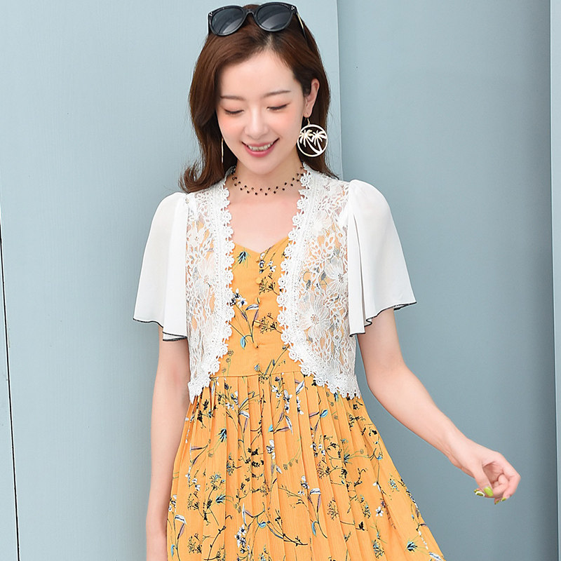 小披肩夏季搭配百搭短款吊带裙子 mfaithful短外套