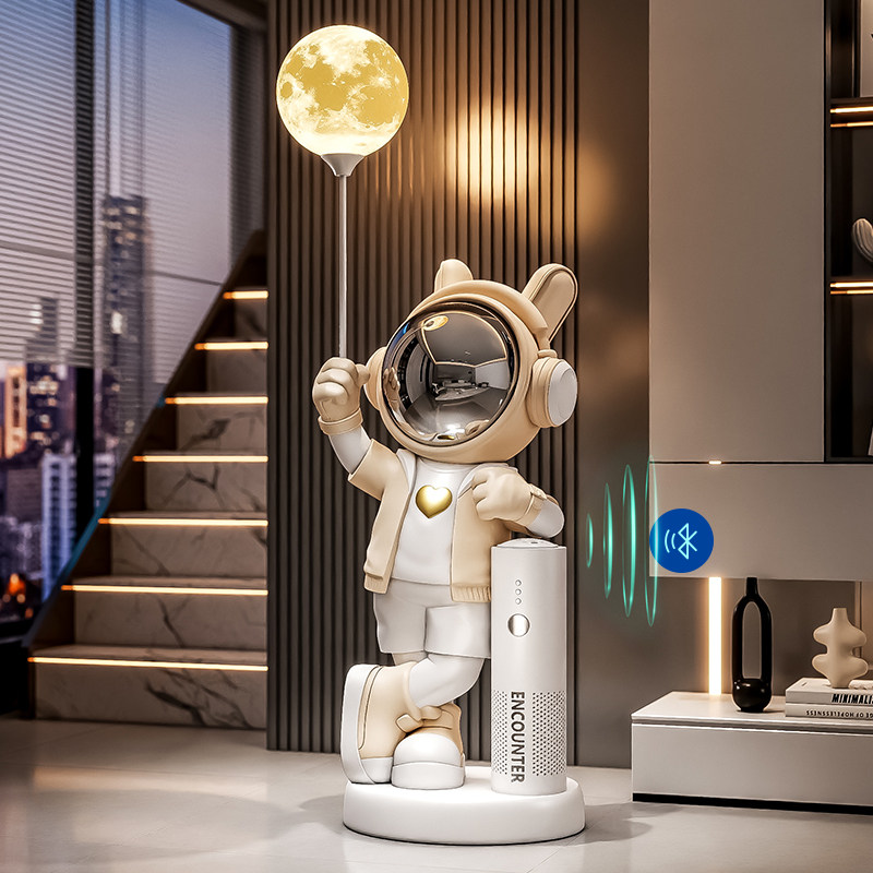 轻奢太空人客厅落地摆件宇航员大型电视柜沙发旁边装饰品乔迁礼物,淘宝优惠券,粉丝福利购,淘宝优惠卷