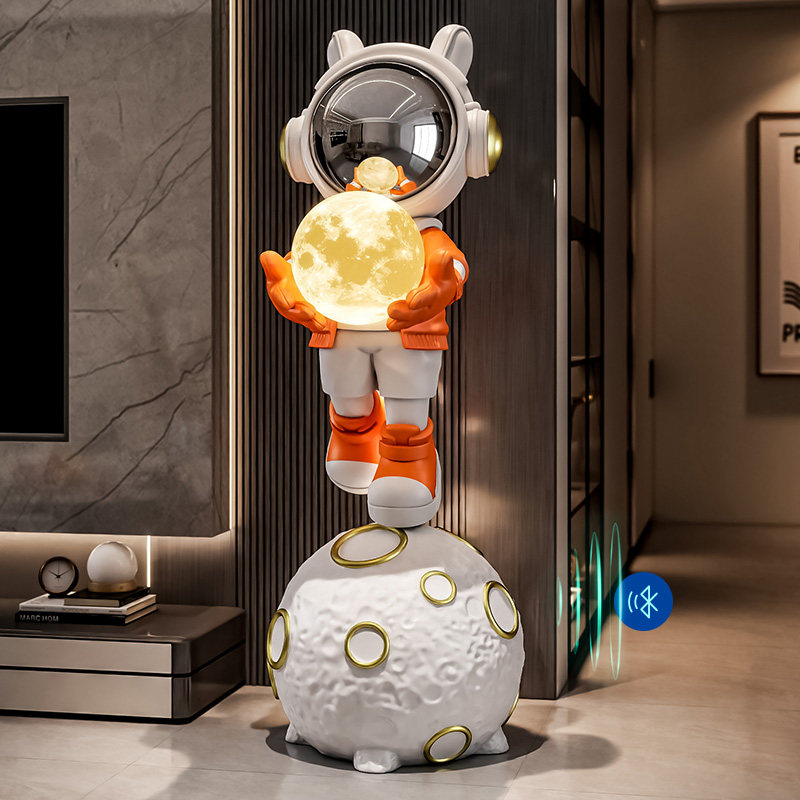 宇航员太空人客厅电视柜沙发旁大型落地摆件网红轻奢装饰品灯卡通,淘宝优惠券,粉丝福利购,淘宝优惠卷