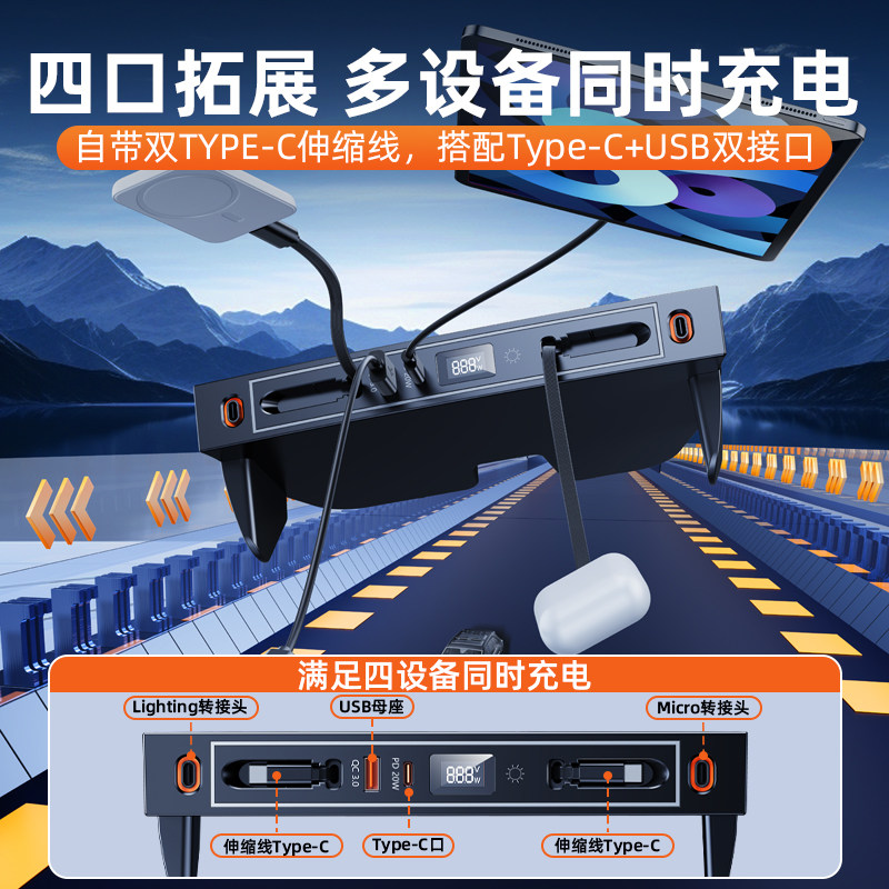 适用丰田荣放rav4威兰达车载拓展坞充电器超级快充转接头扩展改装,淘宝优惠券,粉丝福利购,淘宝优惠卷