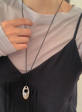新款简约时尚水滴吊坠项链