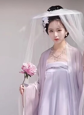 帷帽超长纱蕾丝幕篱杨贵妃貂蝉同款斗笠汉服古风配饰