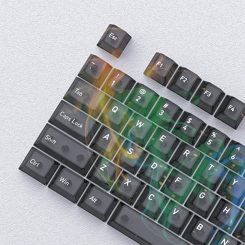新纪元透明键帽透光原厂高度PC雾透键盘键帽wooting 迈从ace68,淘宝优惠券,粉丝福利购,淘宝优惠卷
