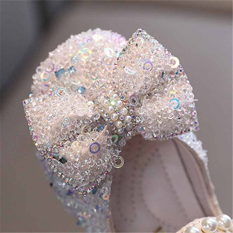 2025春秋女童水钻蝴蝶结水晶鞋公主鞋女宝宝蕾丝防滑舞蹈鞋休闲鞋,淘宝优惠券,粉丝福利购,淘宝优惠卷