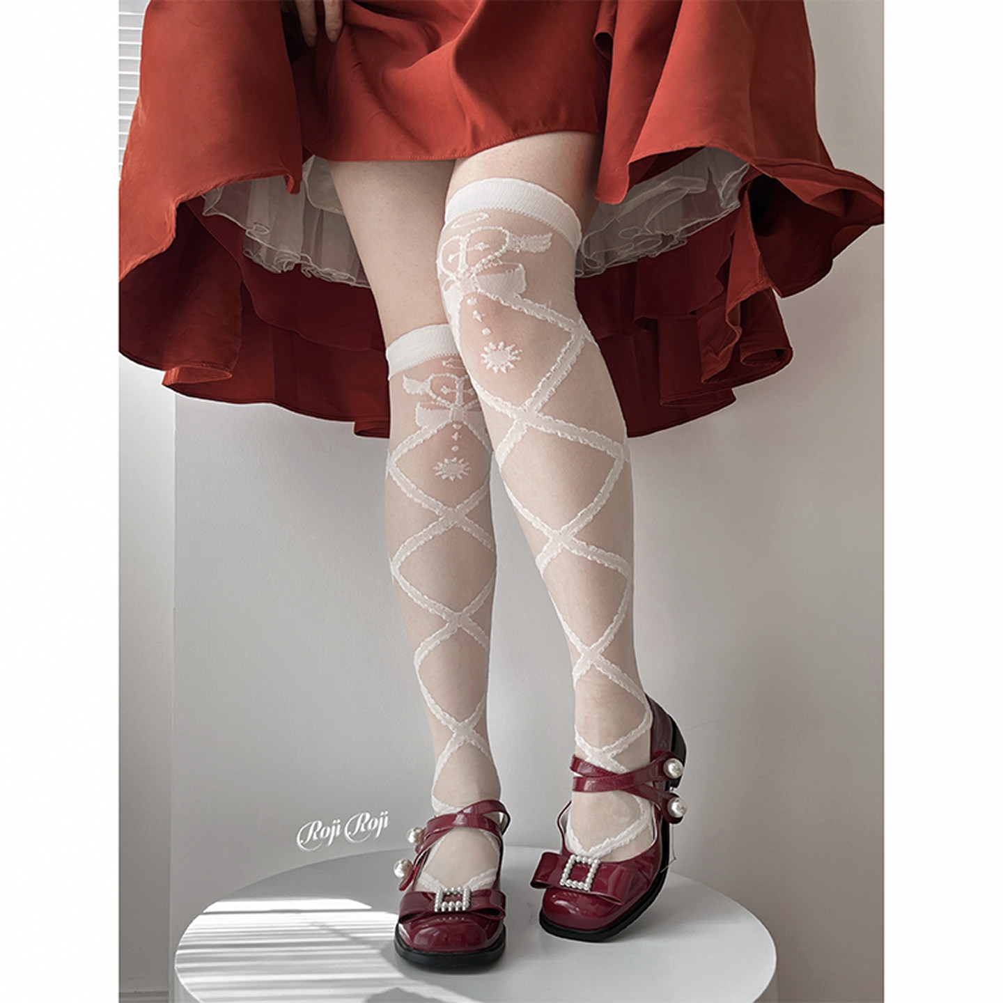 天使恶魔心Lolita袜子女夏长筒玻璃丝短袜小腿袜过膝洛丽塔日系袜,淘宝优惠券,粉丝福利购,淘宝优惠卷