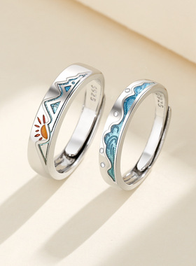 卡洛歌情侣戒指情人节礼物