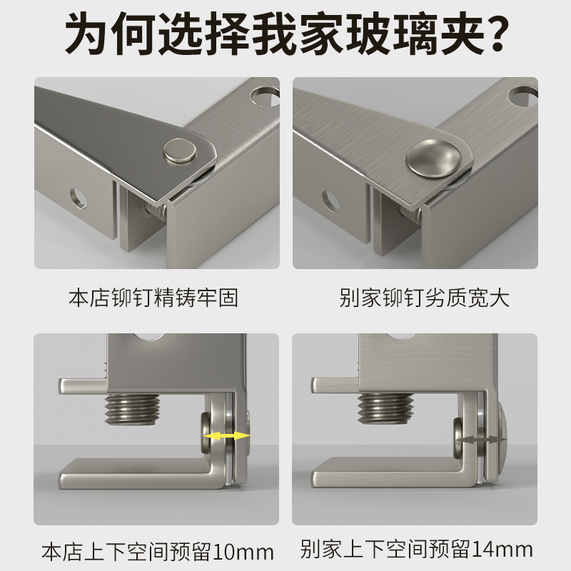 合页转轴铰链门合页磁吸柜门酒柜不锈钢玻璃单门双门天地侧装合页 - 图2