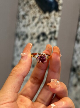 2克拉雪花戒指小众轻奢气质