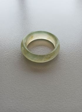 天然岫玉冰料戒指指环戒圈跑环配饰饰品JZ48-56