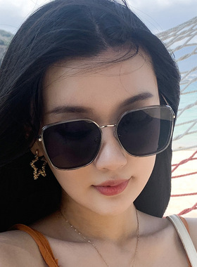 新款防紫外线伪娘太阳镜cos用品男扮女装大佬cd变装大脸显瘦眼镜