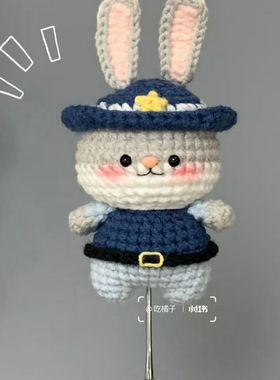 狐狸尼克兔子朱迪手工编织玩偶