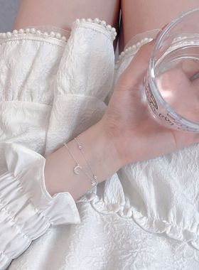 双层星月闺蜜手链女轻奢小众精致