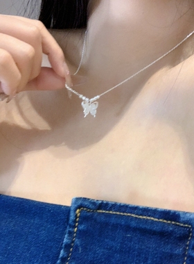 高级感月光蝴蝶项链女款轻奢小众