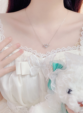 爱心翅膀项链女高级设计感小众