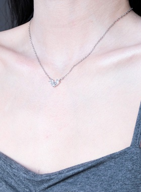 甜美爱心蝴蝶结项链2024新款爆款