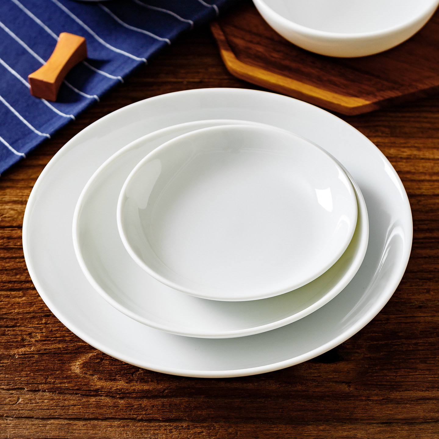 日本进口白色餐具家用纯色饭碗碟子高温色釉微波炉适用釉下彩盘子,淘宝优惠券,粉丝福利购,淘宝优惠卷