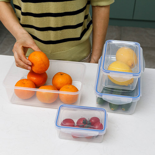 多功能密封塑料保鲜盒冰箱保鲜碗微波炉加热饭盒食物收纳盒密封盒-图0