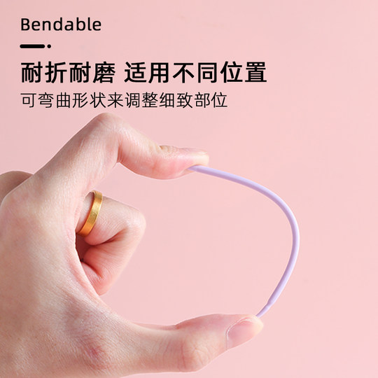 Nano cotton swab to change eye makeup and super fine eyeliner to remove makeup