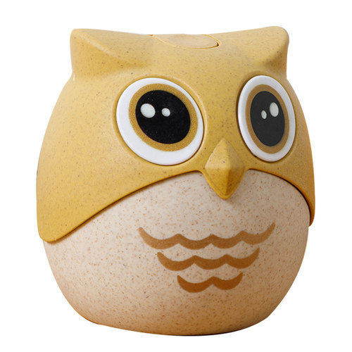 卡通猫头鹰牙签筒可爱便携滑盖牙签桶家用客厅创意时尚塑料牙签盒 - 图3