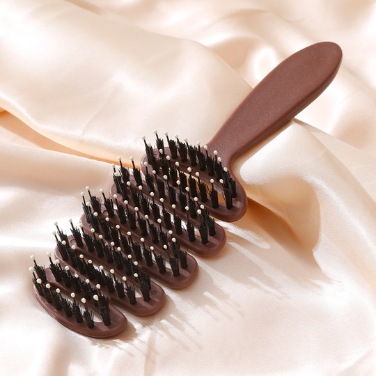 Pine cone bristle hair care comb for fluffy hair