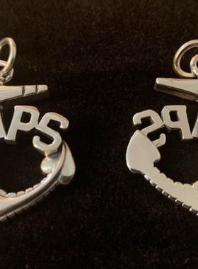 志明日潮原创设计中古海锚S925银吊坠余文乐同款（不含链）